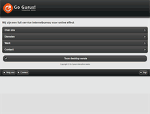 Tablet Screenshot of go-gurus.nl
